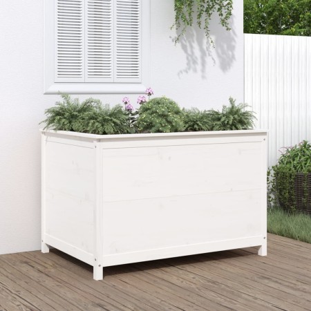 Hochbeet aus weißem Kiefernholz, 119,5 x 82,5 x 78 cm von vidaXL, Töpfe und Pflanzgefäße - Ref: Foro24-825311, Preis: 147,49 ...