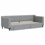 Trundle sofa bed with drawers light gray fabric 80x200 cm by vidaXL, Beds and slatted bases - Ref: Foro24-3197457, Price: 286...