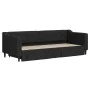 Trundle sofa bed with drawers black fabric 80x200 cm by vidaXL, Beds and slatted bases - Ref: Foro24-3197459, Price: 283,75 €...