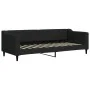 Trundle sofa bed with drawers black fabric 80x200 cm by vidaXL, Beds and slatted bases - Ref: Foro24-3197459, Price: 283,75 €...
