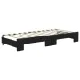 Trundle sofa bed with drawers black fabric 80x200 cm by vidaXL, Beds and slatted bases - Ref: Foro24-3197459, Price: 283,75 €...