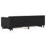 Trundle sofa bed with drawers black fabric 80x200 cm by vidaXL, Beds and slatted bases - Ref: Foro24-3197459, Price: 283,75 €...