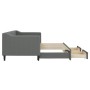 Trundle sofa bed with drawers dark gray fabric 80x200 cm by vidaXL, Beds and slatted bases - Ref: Foro24-3197458, Price: 289,...