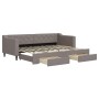 Ausziehbares Schlafsofa mit Schubladen, taupegrauer Stoff, 80 x 200 cm von vidaXL, Betten und Lattenroste - Ref: Foro24-31974...