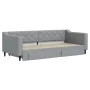 Trundle sofa bed with drawers light gray fabric 90x200 cm by vidaXL, Beds and slatted bases - Ref: Foro24-3197462, Price: 291...