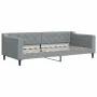 Trundle sofa bed with drawers light gray fabric 90x200 cm by vidaXL, Beds and slatted bases - Ref: Foro24-3197462, Price: 291...