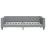 Trundle sofa bed with drawers light gray fabric 90x200 cm by vidaXL, Beds and slatted bases - Ref: Foro24-3197462, Price: 291...