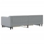 Trundle sofa bed with drawers light gray fabric 90x200 cm by vidaXL, Beds and slatted bases - Ref: Foro24-3197462, Price: 289...
