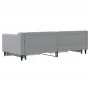 Trundle sofa bed with drawers light gray fabric 90x200 cm by vidaXL, Beds and slatted bases - Ref: Foro24-3197462, Price: 291...
