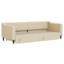 Sofá cama nido con cajones tela color crema 80x200 cm de vidaXL, Camas y somieres - Ref: Foro24-3197461, Precio: 289,69 €, De...