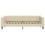 Trundle sofa bed with drawers cream fabric 80x200 cm by vidaXL, Beds and slatted bases - Ref: Foro24-3197461, Price: 285,56 €...