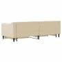 Trundle sofa bed with drawers cream fabric 80x200 cm by vidaXL, Beds and slatted bases - Ref: Foro24-3197461, Price: 285,56 €...