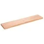Massive Holzwaschtischplatte in hellem Braun behandelt 180x40x(2-6)cm von vidaXL, Arbeitsplatten - Ref: Foro24-3156164, Preis...