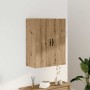 Armario de pared madera ingeniería roble artisan 69,5x34x90 cm