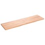 Light brown treated solid wood bathroom countertop 180x50x(2-4)cm by vidaXL, Countertops - Ref: Foro24-3156165, Price: 123,07...