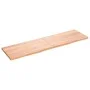 Light brown treated solid wood bathroom countertop 180x50x(2-4)cm by vidaXL, Countertops - Ref: Foro24-3156165, Price: 121,52...