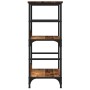 Estantería libros madera ingeniería envejecida 50x33x82 cm