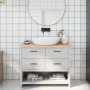 Encimera de baño madera maciza sin tratar 100x30x(2-4) cm de vidaXL, Encimeras - Ref: Foro24-3156030, Precio: 67,30 €, Descue...