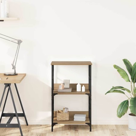 Estantería madera de ingeniería roble artisan 50x33x82 cm