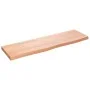 Encimera baño madera maciza tratada marrón claro 100x30x(2-4)cm de vidaXL, Encimeras - Ref: Foro24-3156126, Precio: 53,24 €, ...