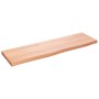 Encimera baño madera maciza tratada marrón claro 100x30x(2-4)cm von vidaXL, Arbeitsplatten - Ref: Foro24-3156126, Preis: 58,3...