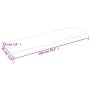 Encimera baño madera maciza tratada marrón claro 100x30x(2-4)cm von vidaXL, Arbeitsplatten - Ref: Foro24-3156126, Preis: 58,3...