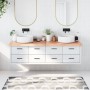 Encimera baño madera maciza tratada marrón claro 180x50x(2-6)cm by vidaXL, Countertops - Ref: Foro24-3156166, Price: 146,48 €...