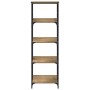 Estantería de madera de ingeniería roble artisan 50x33x153 cm