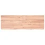 Badezimmerarbeitsplatte aus hellbraun behandeltem Massivholz, 180 x 60 x (2–6) cm von vidaXL, Arbeitsplatten - Ref: Foro24-31...