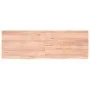 Badezimmerarbeitsplatte aus hellbraun behandeltem Massivholz, 180 x 60 x (2-4) cm von vidaXL, Arbeitsplatten - Ref: Foro24-31...