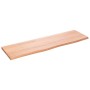Light brown treated solid wood bathroom countertop 100x30x2 cm by vidaXL, Countertops - Ref: Foro24-3156125, Price: 52,84 €, ...