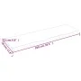 Badezimmerarbeitsplatte aus hellbraun behandeltem Massivholz, 100 x 30 x 2 cm von vidaXL, Arbeitsplatten - Ref: Foro24-315612...