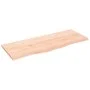 Unbehandelte Badezimmerarbeitsplatte aus Massivholz, 100 x 40 x 2 cm von vidaXL, Arbeitsplatten - Ref: Foro24-3156032, Preis:...