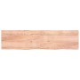 Light brown treated solid wood bathroom countertop 200x50x(2-6)cm by vidaXL, Countertops - Ref: Foro24-3156174, Price: 159,53...