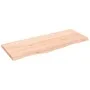 Untreated solid wood bathroom countertop 100x40x(2-4) cm by vidaXL, Countertops - Ref: Foro24-3156033, Price: 81,12 €, Discou...