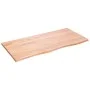 Badezimmerarbeitsplatte aus hellbraun behandeltem Massivholz, 100 x 50 x 2 cm von vidaXL, Arbeitsplatten - Ref: Foro24-315613...
