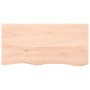 Untreated solid wood bathroom countertop 100x50x(2-4) cm by vidaXL, Countertops - Ref: Foro24-3156036, Price: 88,52 €, Discou...