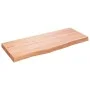 Encimera baño madera maciza tratada marrón claro 100x40x(2-6)cm von vidaXL, Arbeitsplatten - Ref: Foro24-3156130, Preis: 85,6...