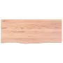 Encimera baño madera maciza tratada marrón claro 100x40x(2-6)cm von vidaXL, Arbeitsplatten - Ref: Foro24-3156130, Preis: 85,6...