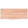Encimera baño madera maciza tratada marrón claro 100x40x(2-6)cm by vidaXL, Countertops - Ref: Foro24-3156130, Price: 86,94 €,...