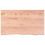 Badezimmerarbeitsplatte aus hellbraun behandeltem Massivholz, 100 x 60 x 2 cm von vidaXL, Arbeitsplatten - Ref: Foro24-315613...