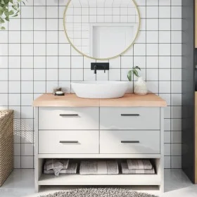 Encimera de baño madera maciza sin tratar 120x50x(2-6) cm de vidaXL, Encimeras - Ref: Foro24-3156046, Precio: 87,69 €, Descue...