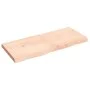 Unbehandelte Badezimmerarbeitsplatte aus Massivholz, 120 x 50 x (2–6) cm von vidaXL, Arbeitsplatten - Ref: Foro24-3156046, Pr...