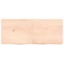 Unbehandelte Badezimmerarbeitsplatte aus Massivholz, 120 x 50 x (2–6) cm von vidaXL, Arbeitsplatten - Ref: Foro24-3156046, Pr...