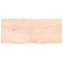 Untreated solid wood bathroom countertop 120x50x(2-6) cm by vidaXL, Countertops - Ref: Foro24-3156046, Price: 88,75 €, Discou...