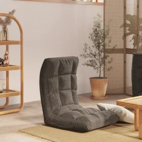Silla de suelo plegable de tela gris oscuro de vidaXL, Sillas de suelo - Ref: Foro24-336585, Precio: 73,53 €, Descuento: %