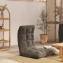 Silla de suelo plegable de tela gris oscuro de vidaXL, Sillas de suelo - Ref: Foro24-336585, Precio: 73,53 €, Descuento: %