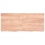 Encimera baño madera maciza tratada marrón claro 140x60x(2-6)cm de vidaXL, Encimeras - Ref: Foro24-3156152, Precio: 131,74 €,...