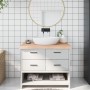 Encimera de baño madera maciza sin tratar 100x60x(2-6) cm de vidaXL, Encimeras - Ref: Foro24-3156040, Precio: 107,98 €, Descu...