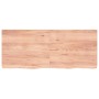 Light brown treated solid wood bathroom countertop 120x50x(2-6)cm by vidaXL, Countertops - Ref: Foro24-3156142, Price: 101,62...